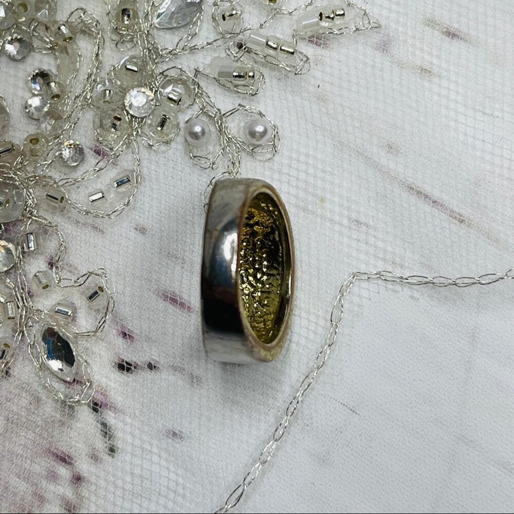 Gold color rhinestone diamond ring - Picture 5 of 10